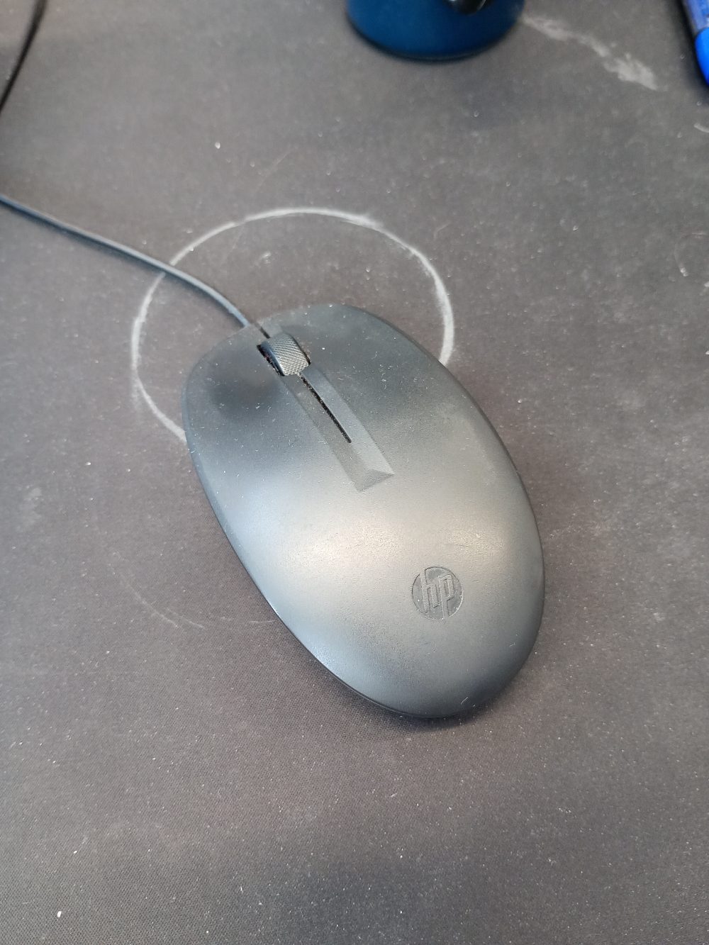 NEW Genuine HP PS/2 Optical Scroll Wheel Mouse 800 Dpi 672651